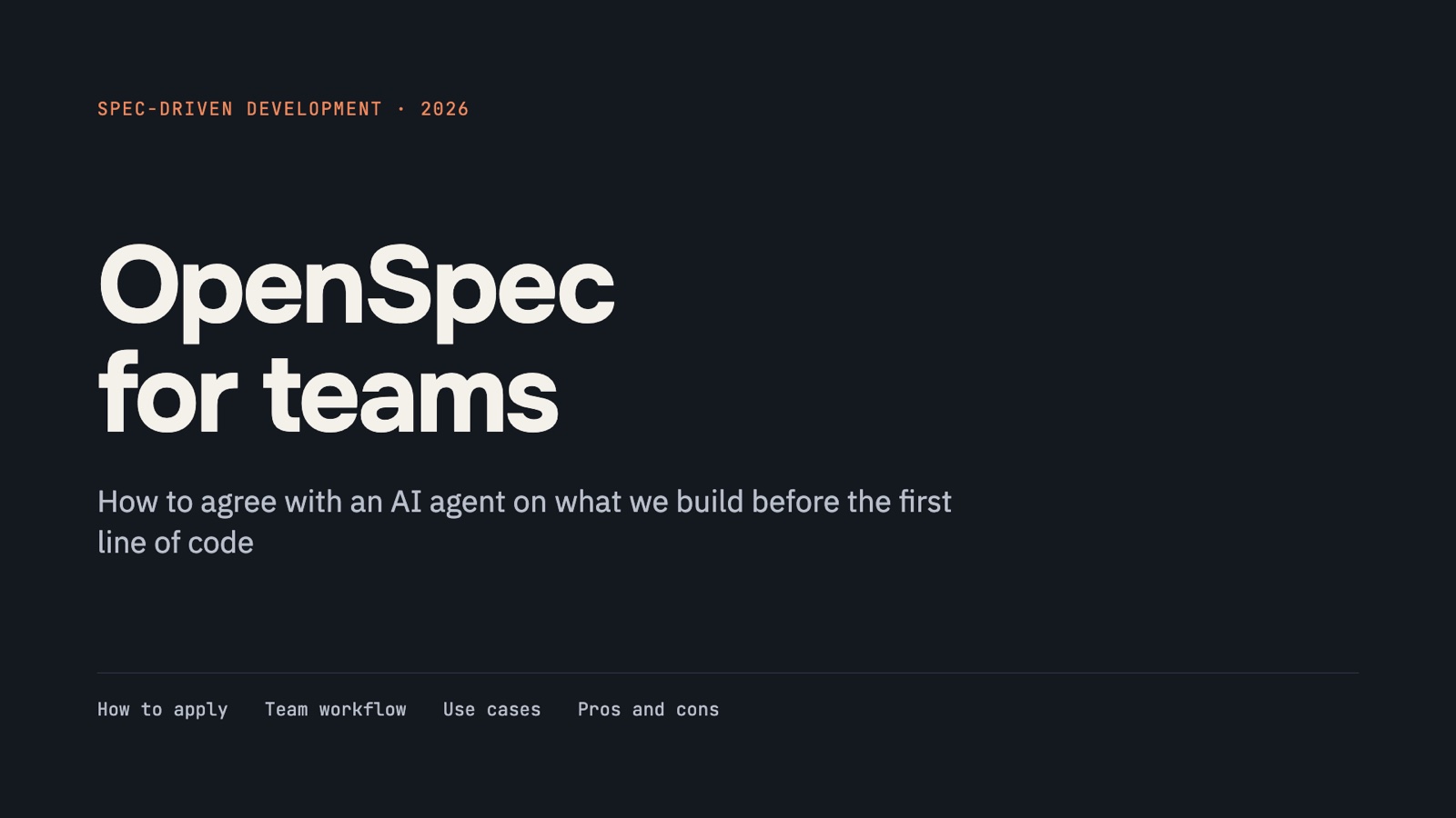 OpenSpec for Teams, board 1
